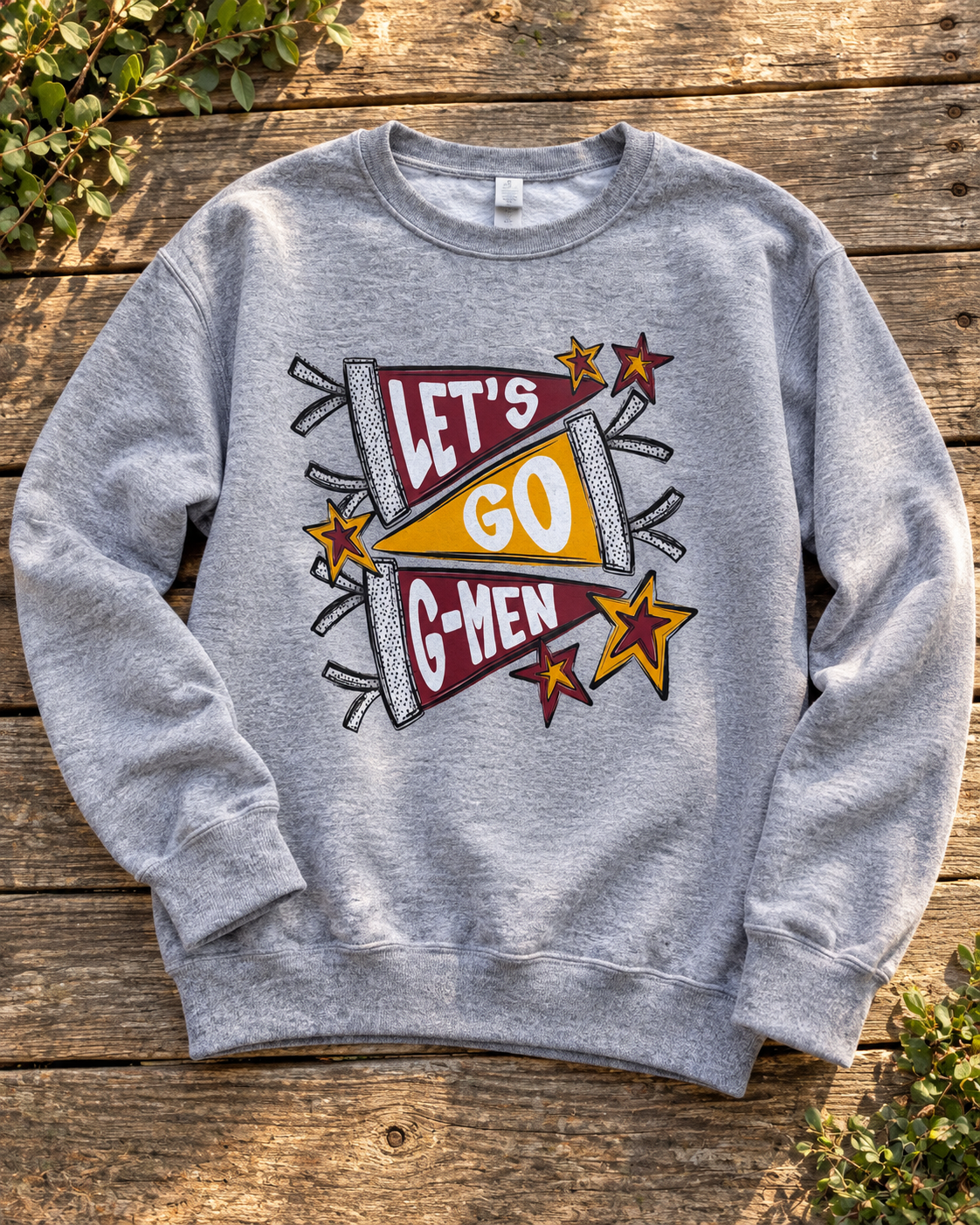Let’s Go G-Men Fleece-Lined Gray Sweatshirt