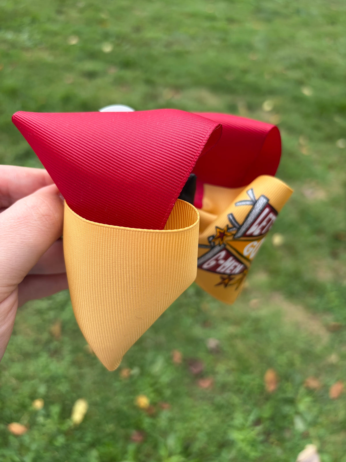 Let’s Go G-Men Hair Bow | 4” Game Day Bow