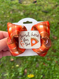 Just Here for the Pie Fall Hair Bow | 3.5”