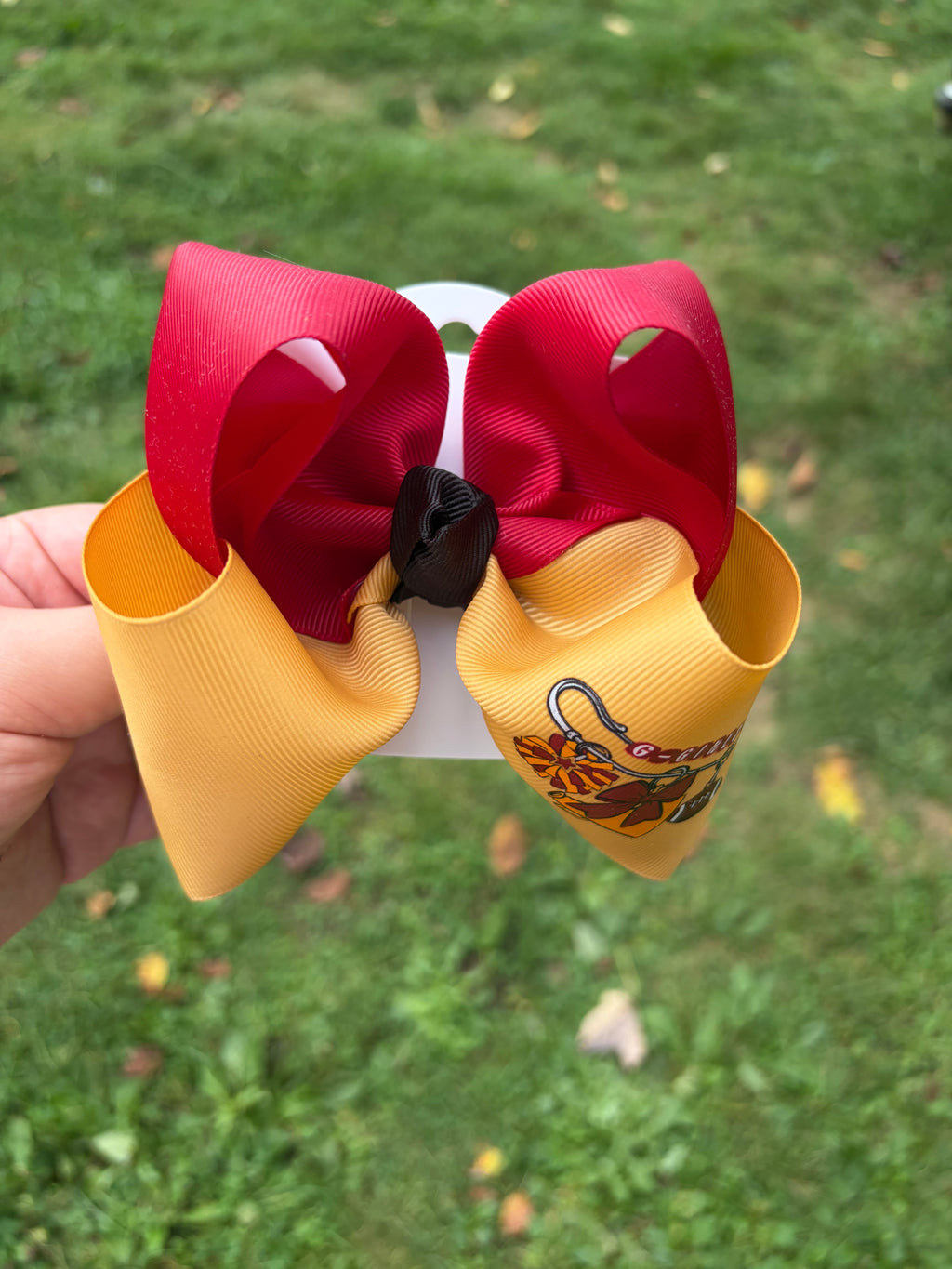 Graham Game Day Charm Hair Bow | 4” Bow