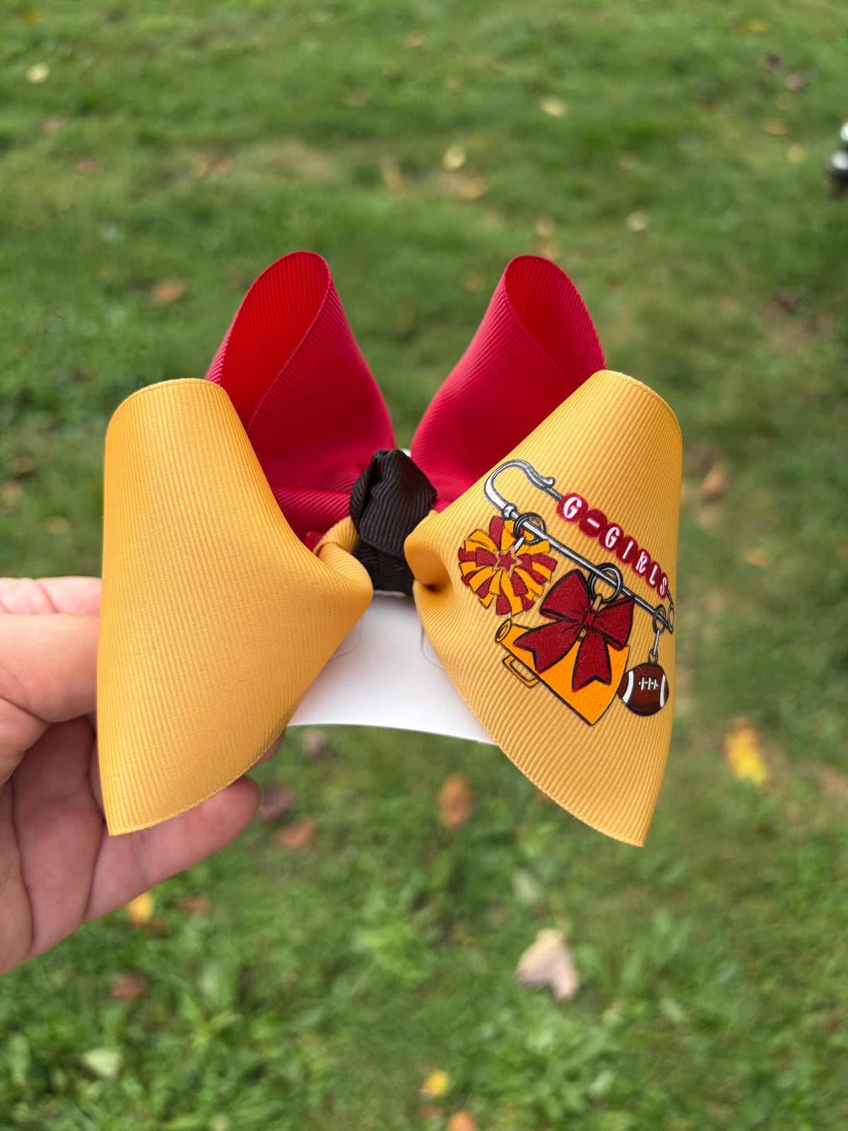 Graham Game Day Charm Hair Bow | 4” Bow