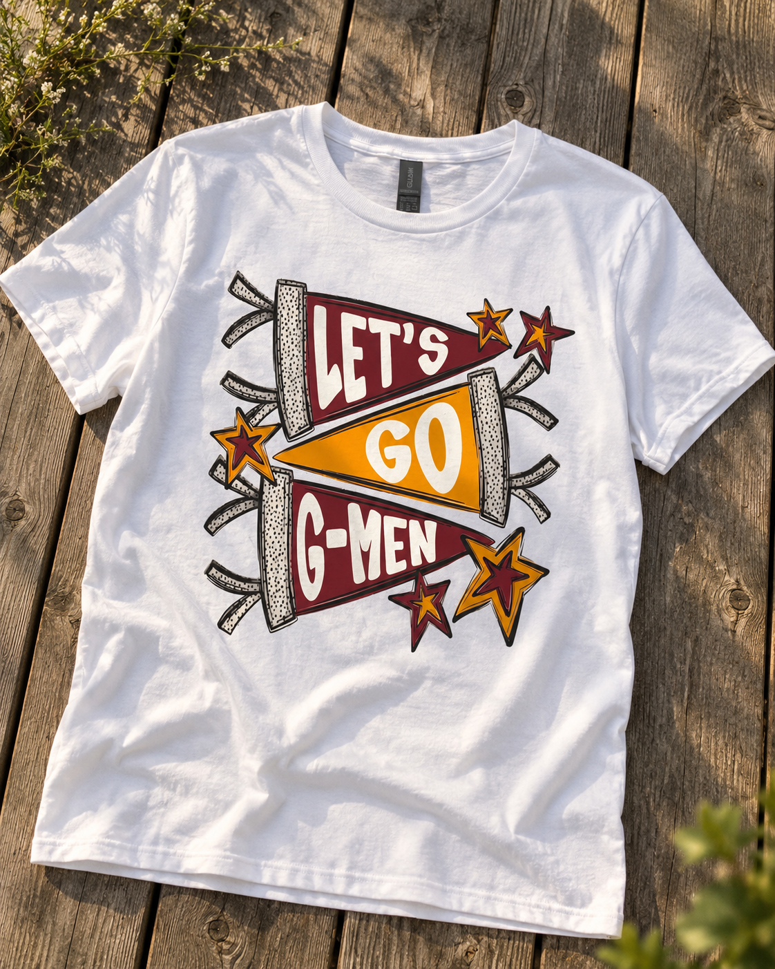 Let’s Go G-Men White Game Day T-Shirt